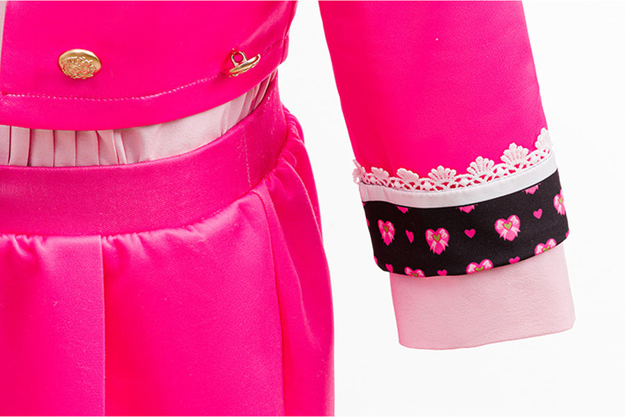 Girls Wonderland Princess Pink Cosplay Suit