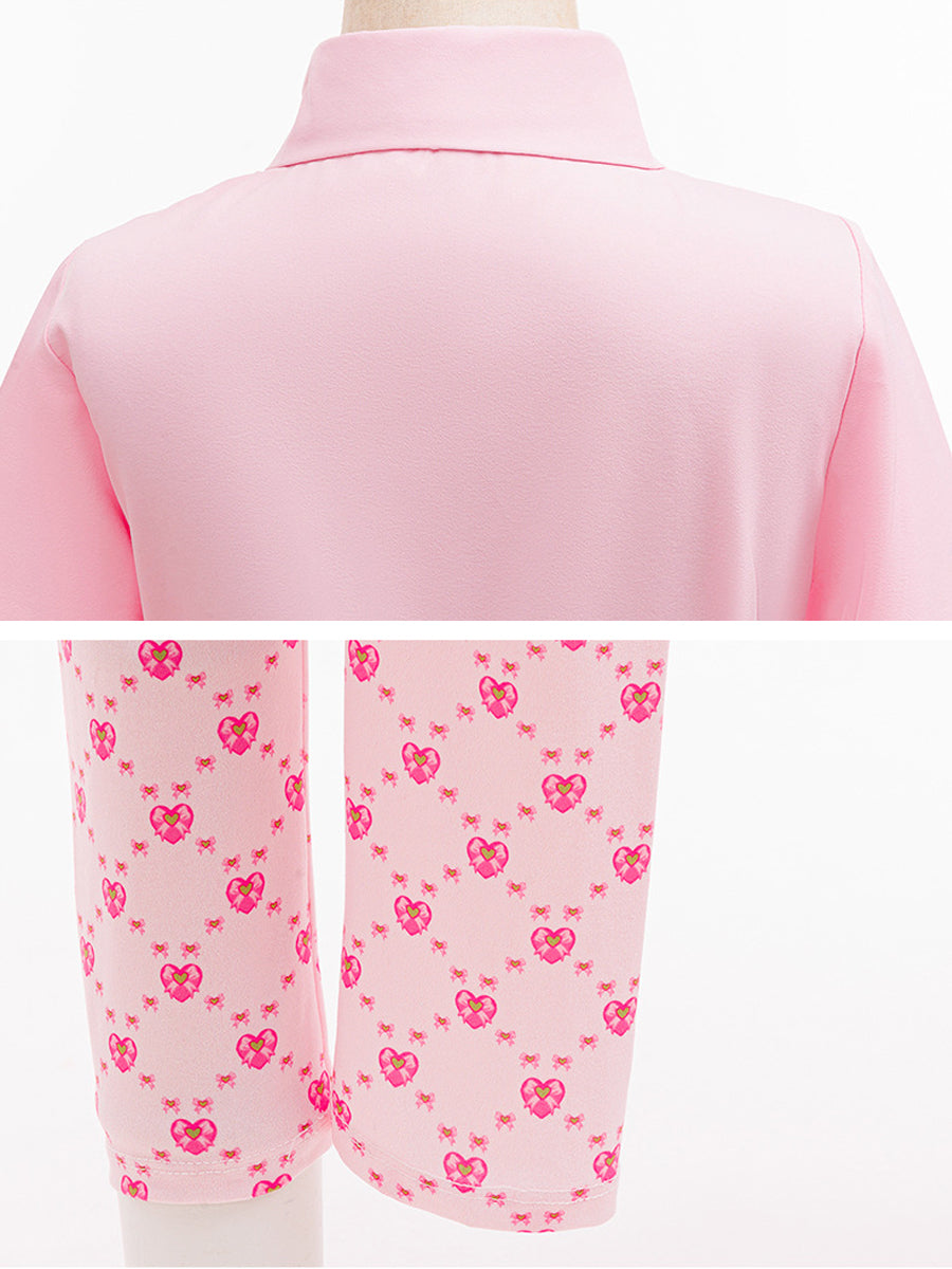 Girls Wonderland Princess Pink Cosplay Suit