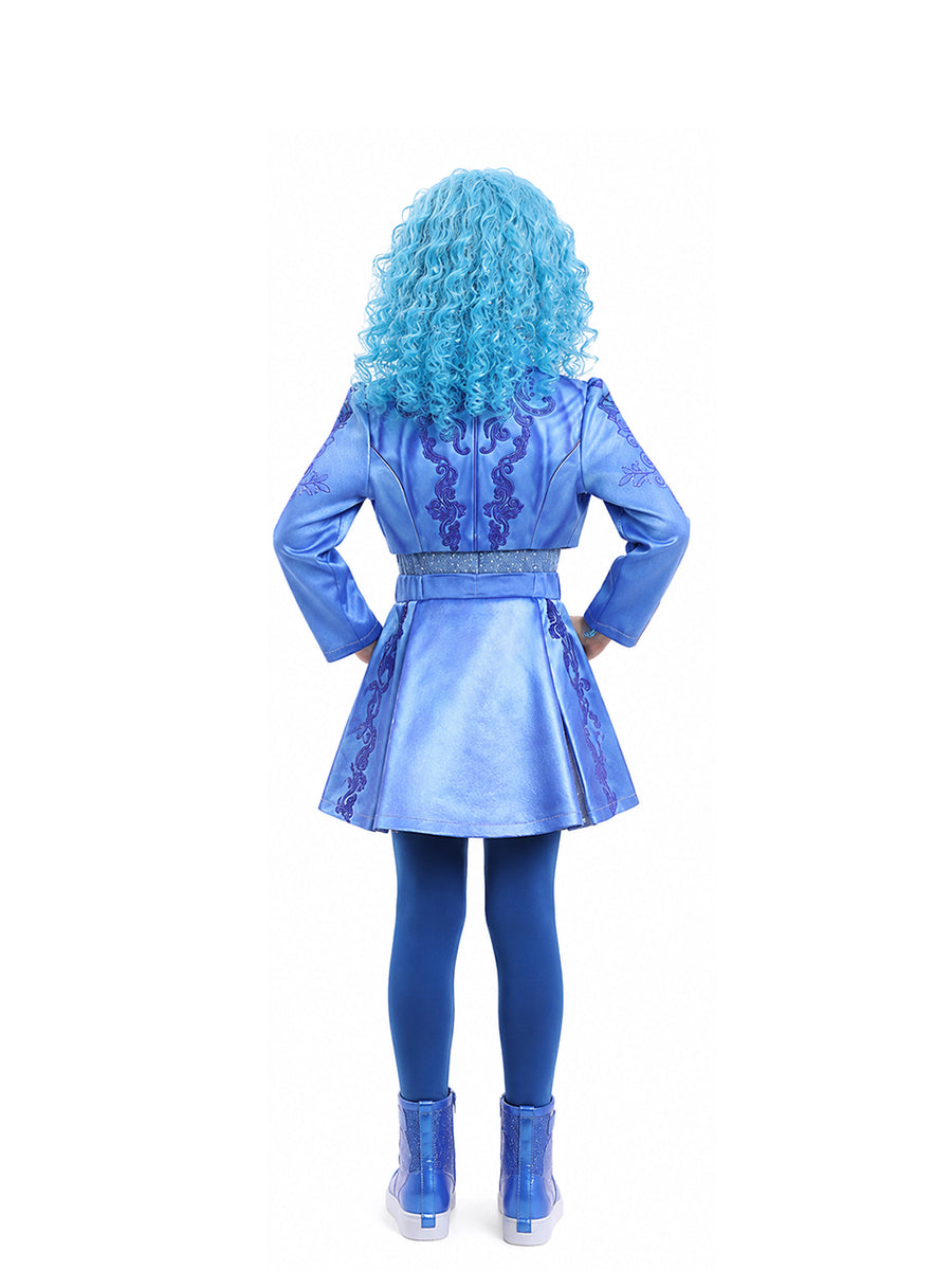Girls Wonderland Princess Blue Battle Outfit