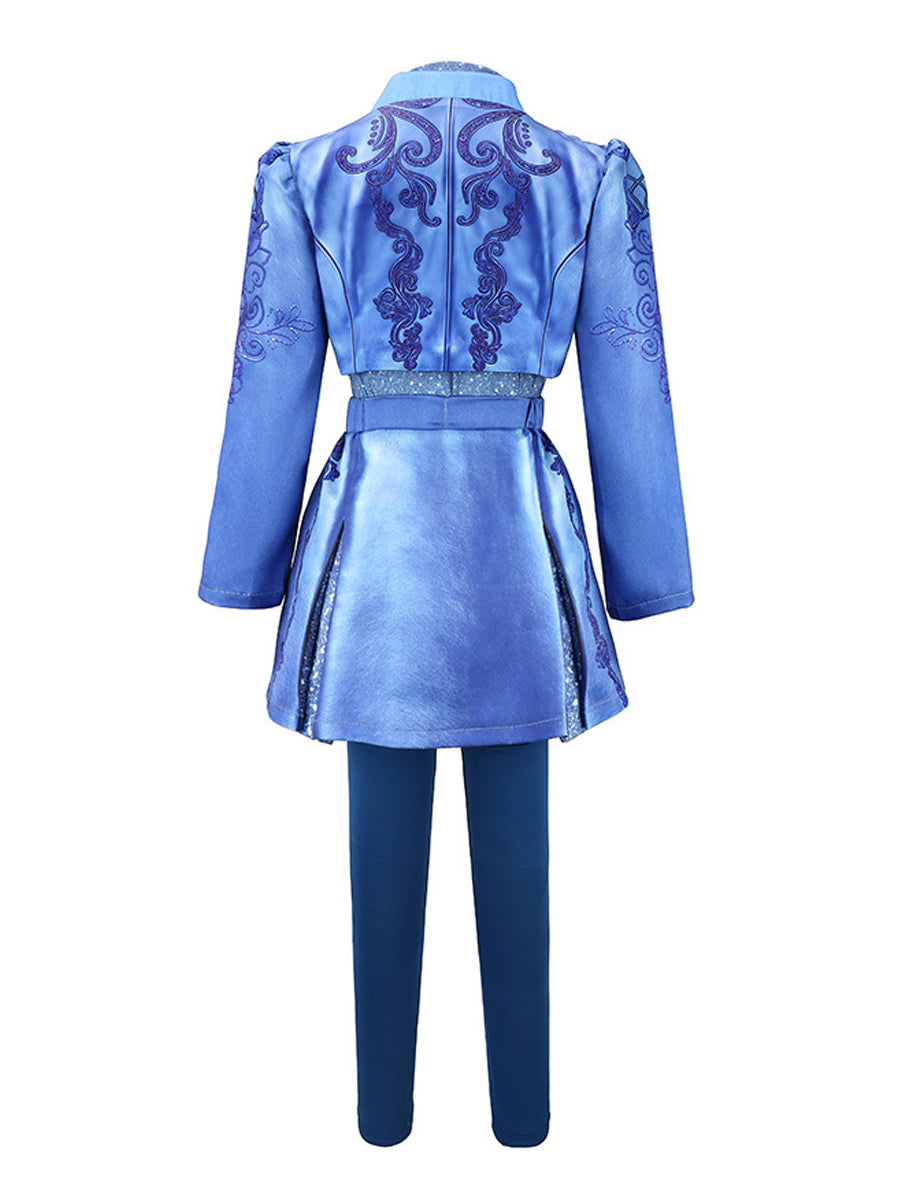 Girls Wonderland Princess Blue Battle Outfit