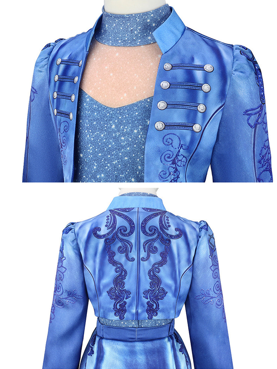 Girls Wonderland Princess Blue Battle Outfit