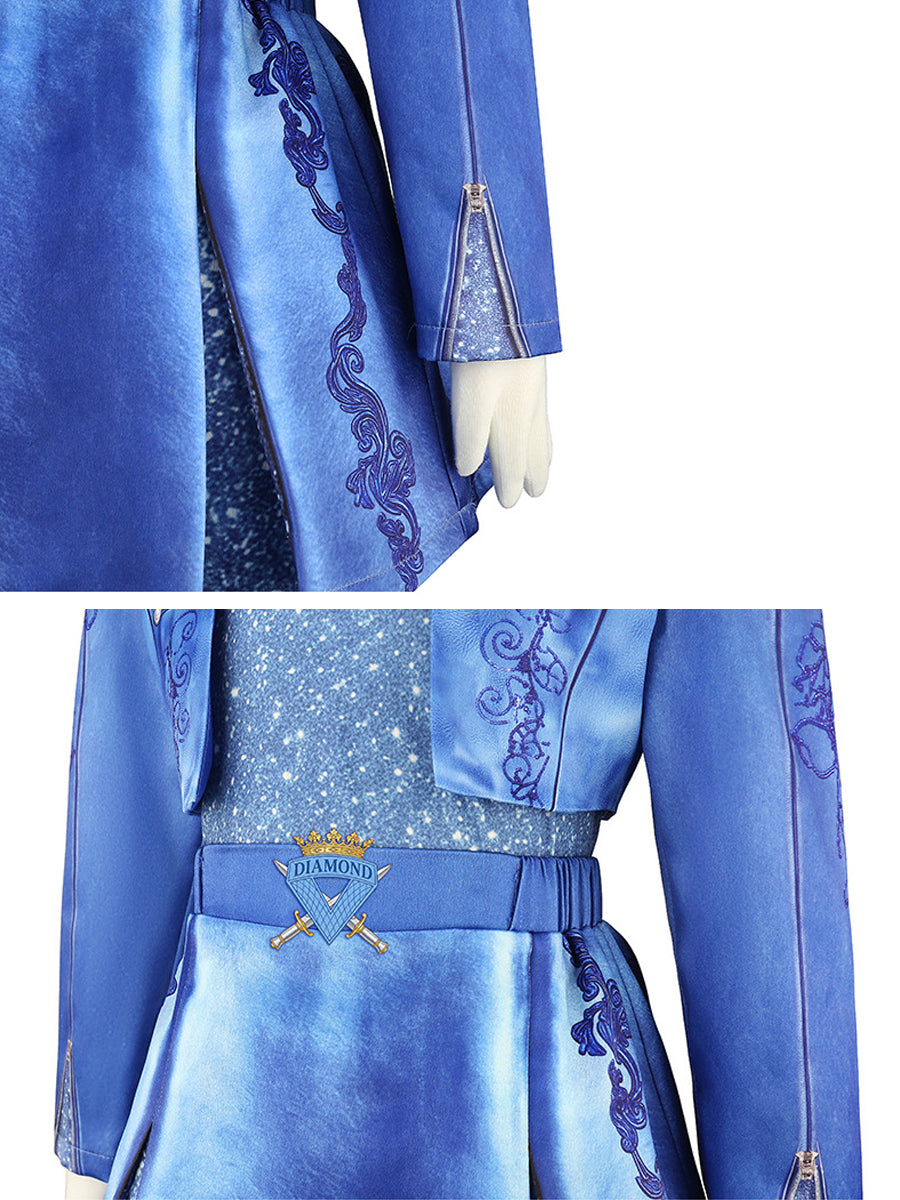 Girls Wonderland Princess Blue Battle Outfit