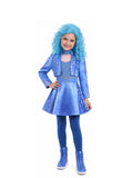 Girls Wonderland Princess Blue Battle Outfit