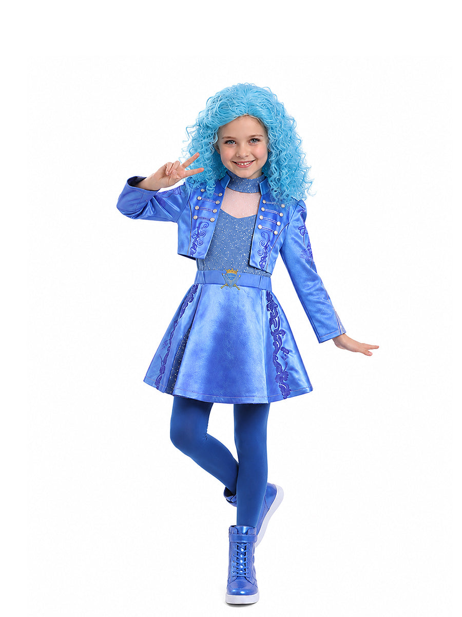 Girls Wonderland Princess Blue Battle Outfit