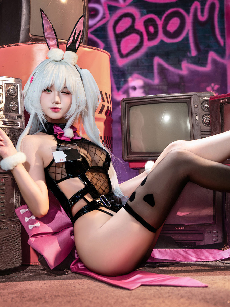 Gothic Bunny Girl Cosplay Costume