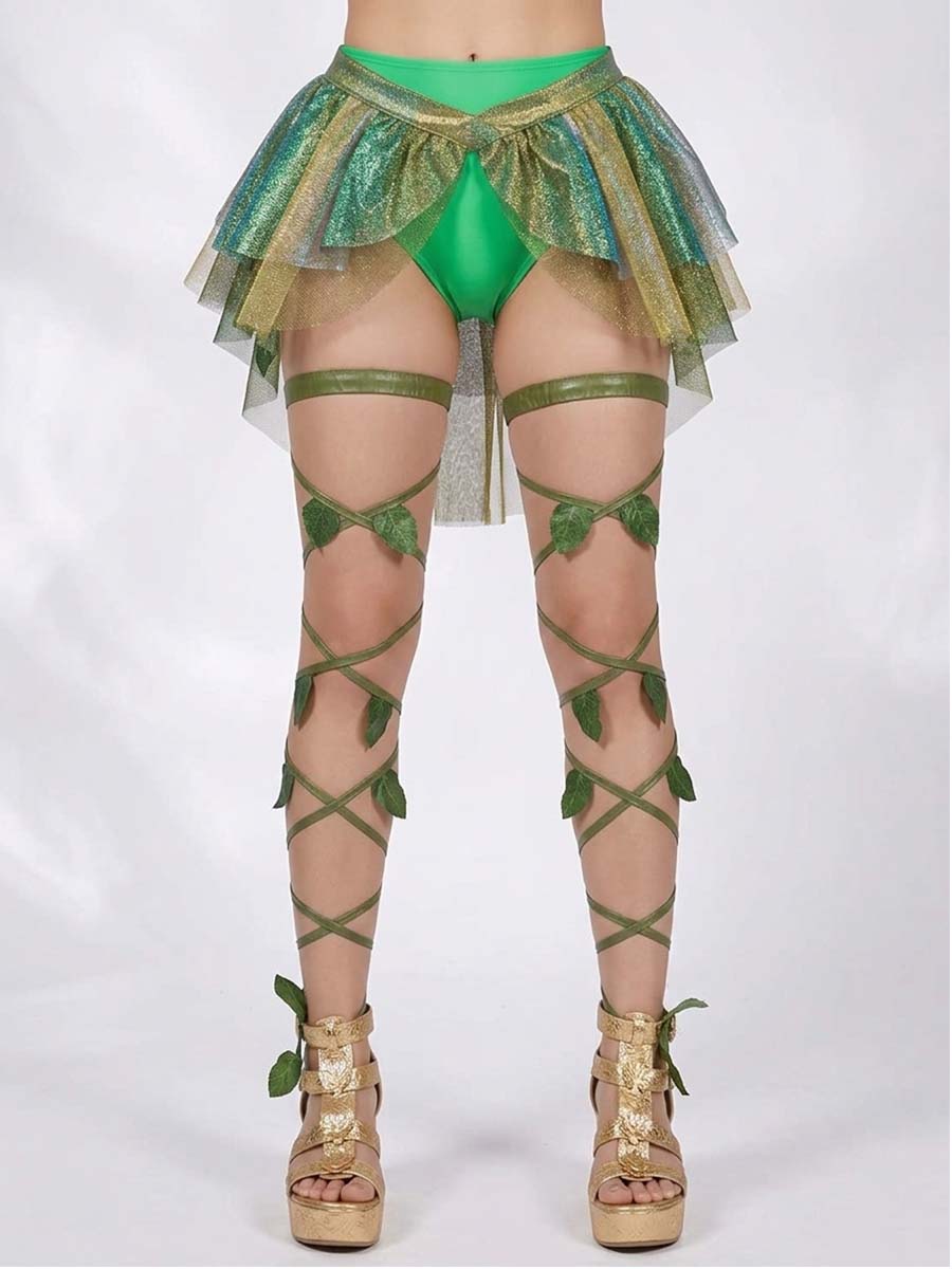 Green Ivy Leg Wraps