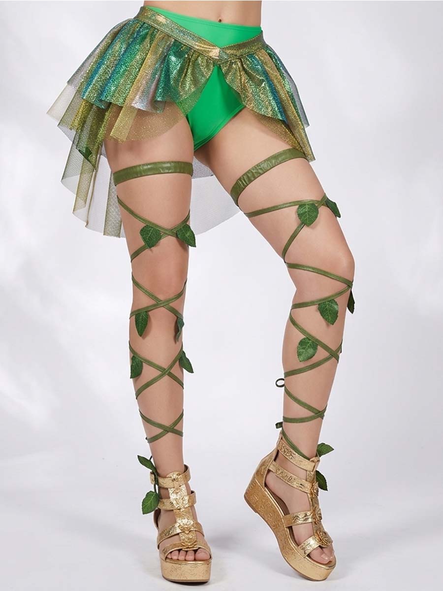 Green Ivy Leg Wraps