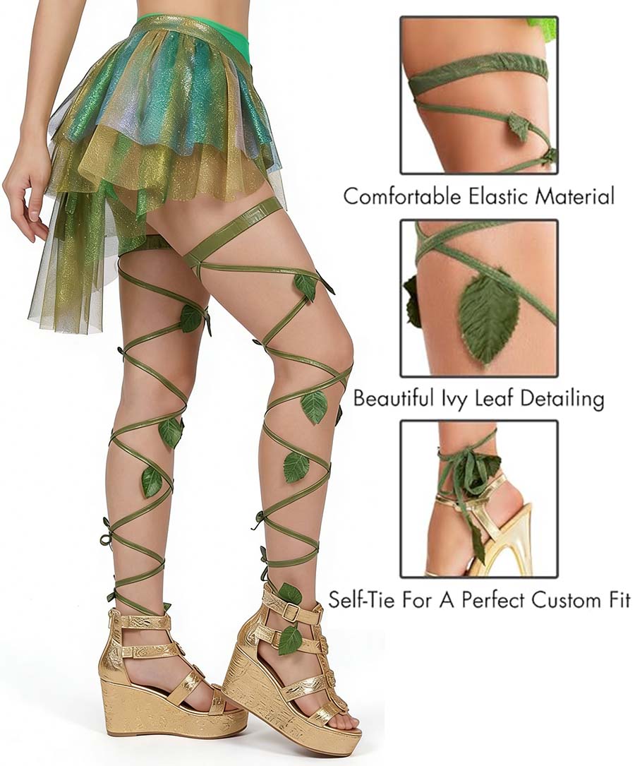 Green Ivy Leg Wraps