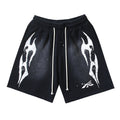 Hellstar Flame Shorts Black