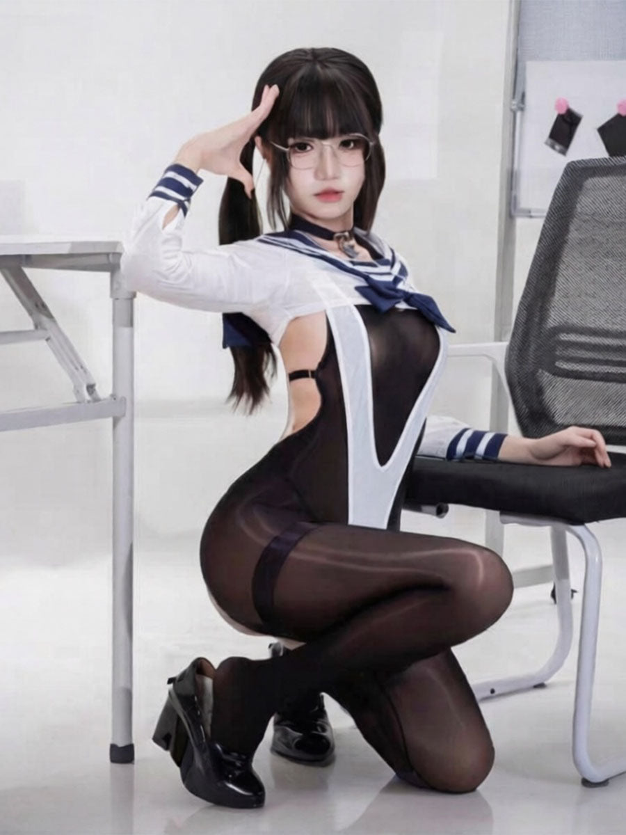 Japanese School Girl Lingerie Costume Set