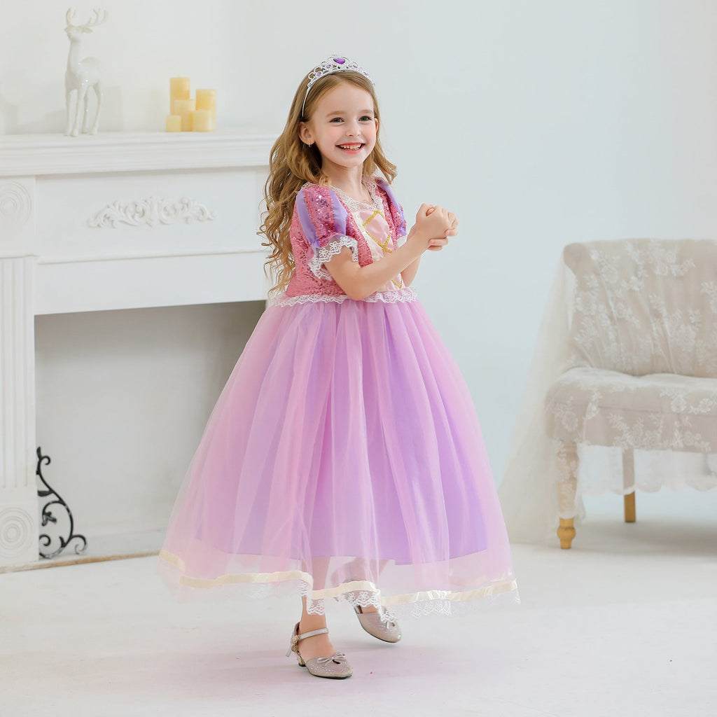New Princess Girl Sofia Costume Dresses For Cosplay Party Holiday Birthday
