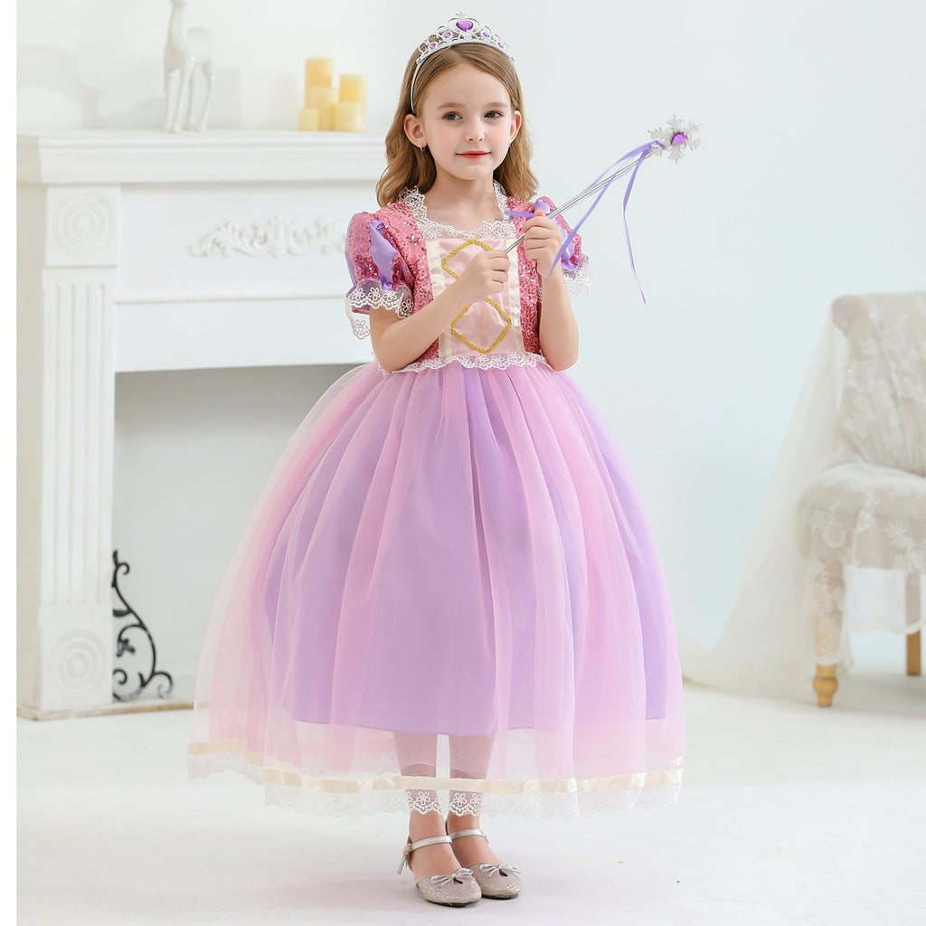 New Princess Girl Sofia Costume Dresses For Cosplay Party Holiday Birthday