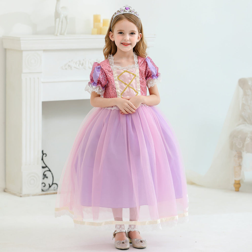New Princess Girl Sofia Costume Dresses For Cosplay Party Holiday Birthday
