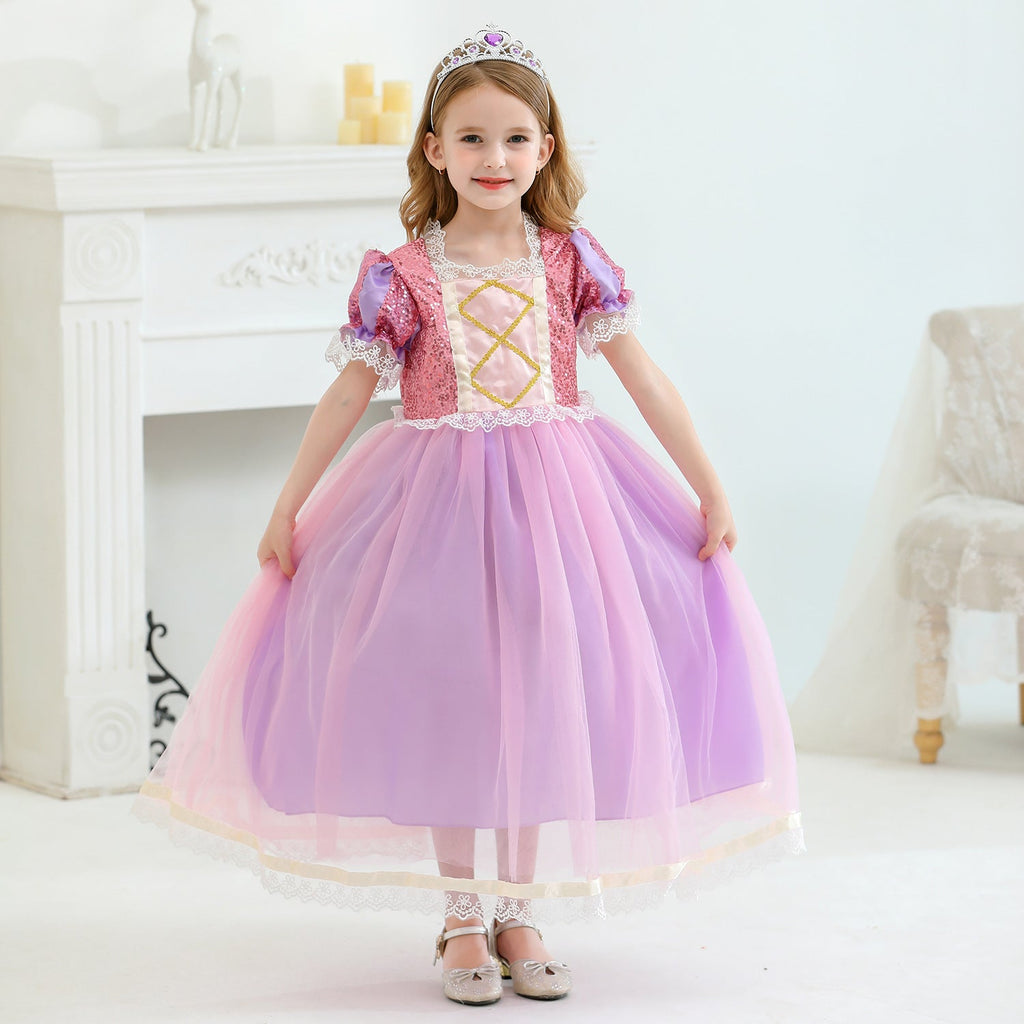 New Princess Girl Sofia Costume Dresses For Cosplay Party Holiday Birthday