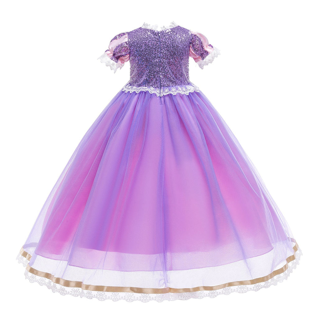 New Princess Girl Sofia Costume Dresses For Cosplay Party Holiday Birthday