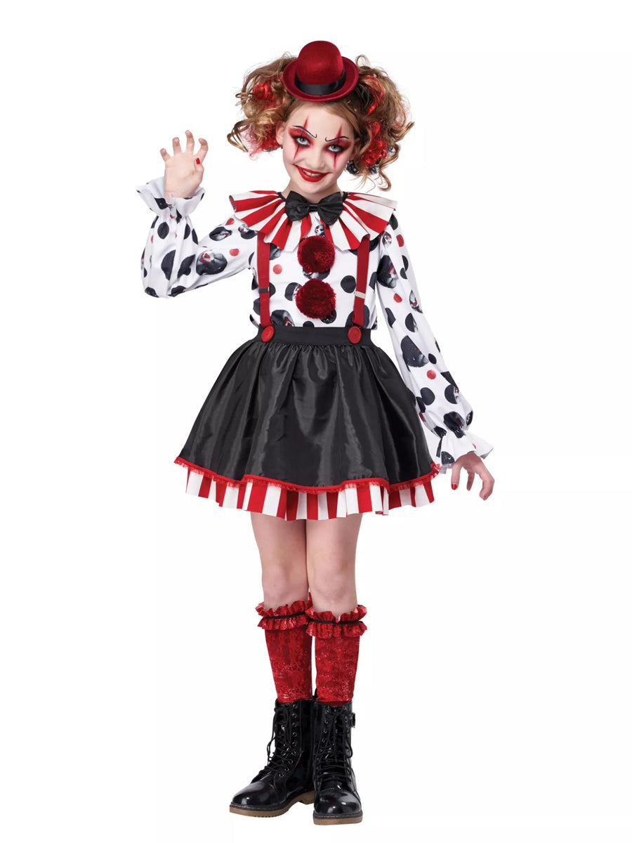 Kids Creepy Clown Costume