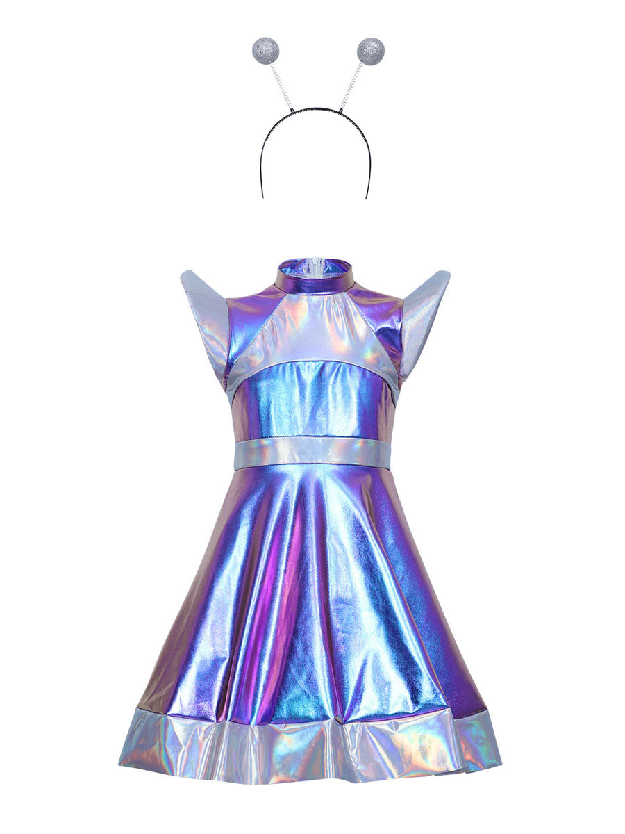 Kids Holographic Alien Costume