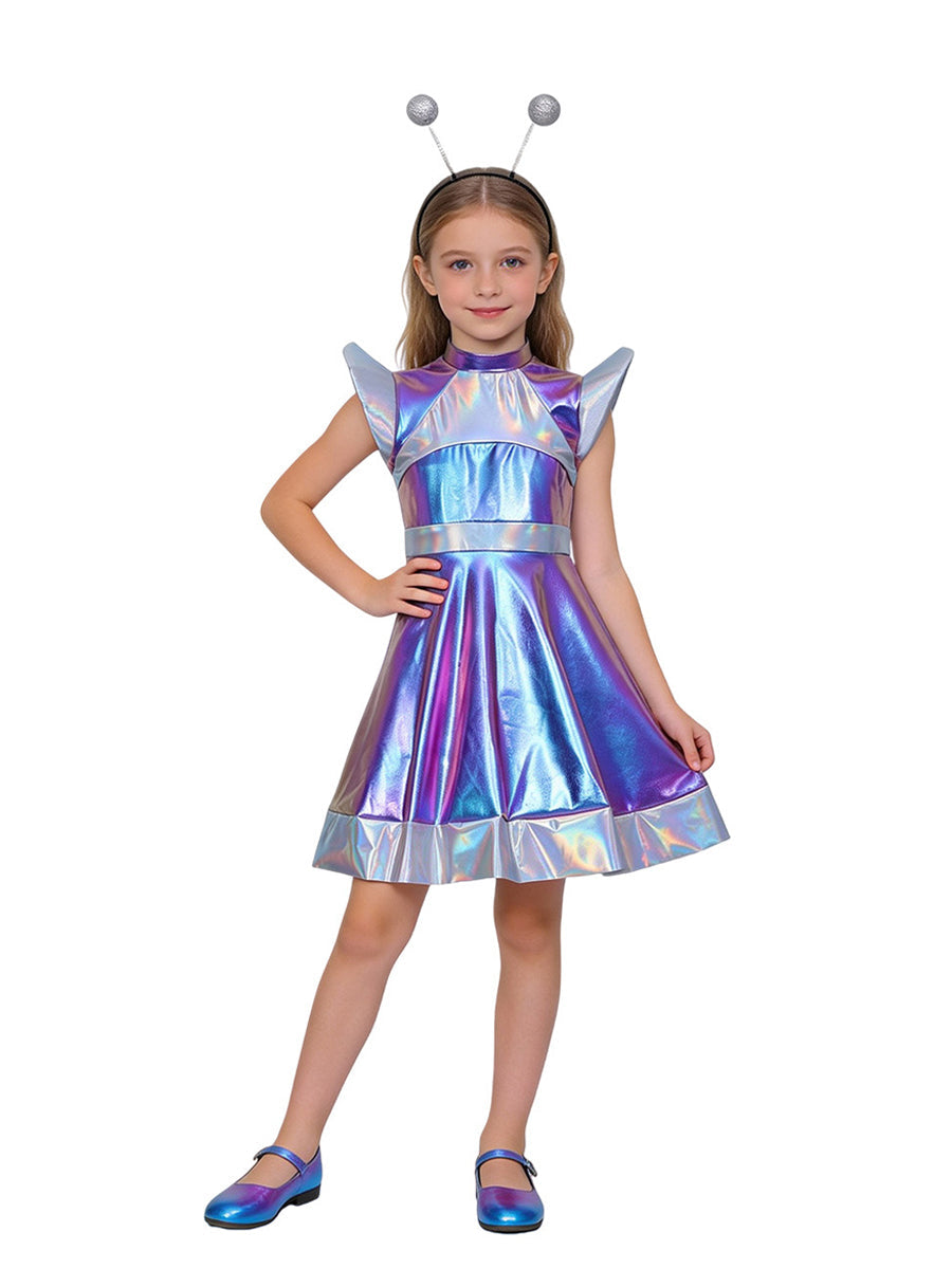 Kids Holographic Alien Costume