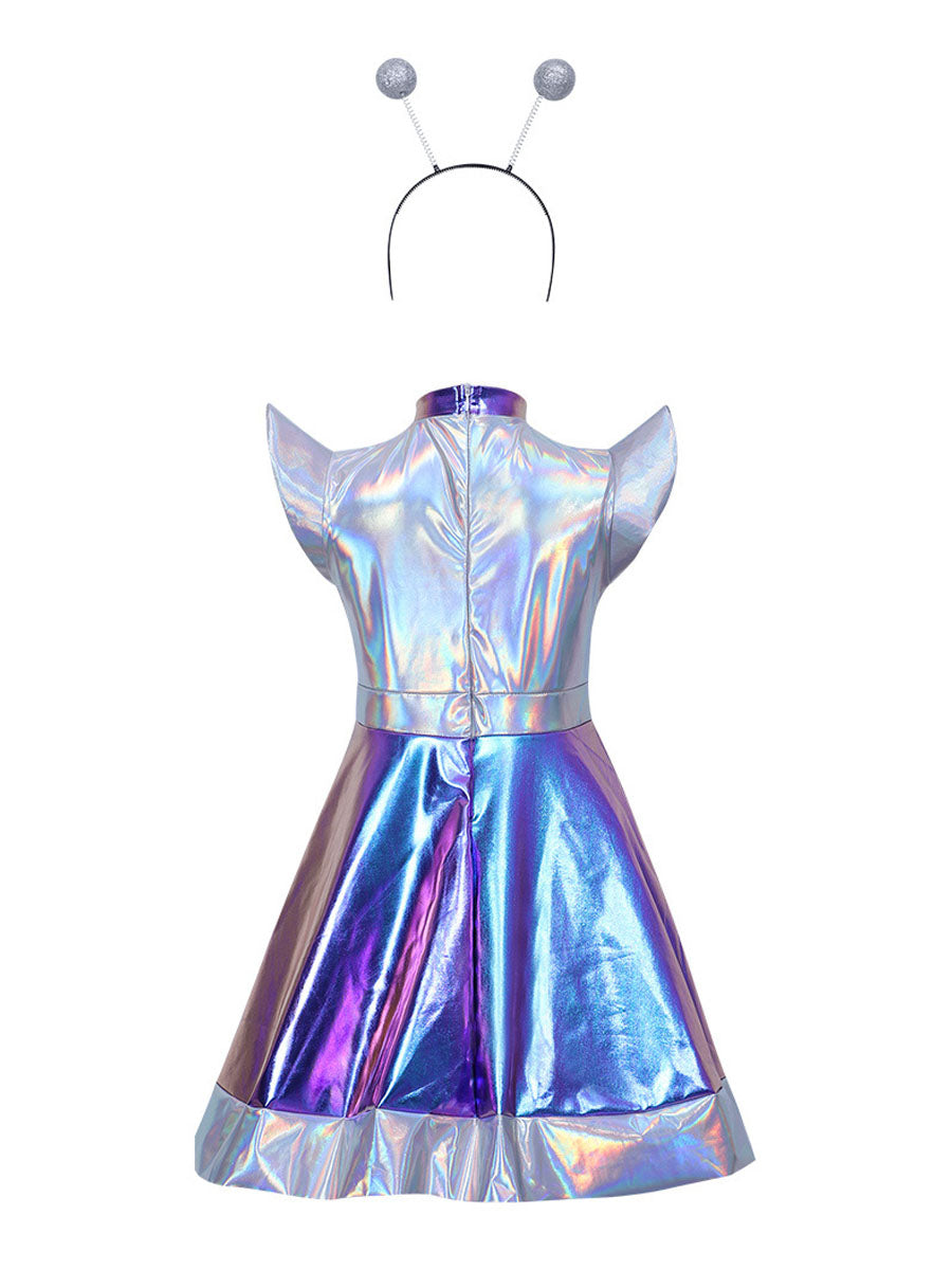 Kids Holographic Alien Costume