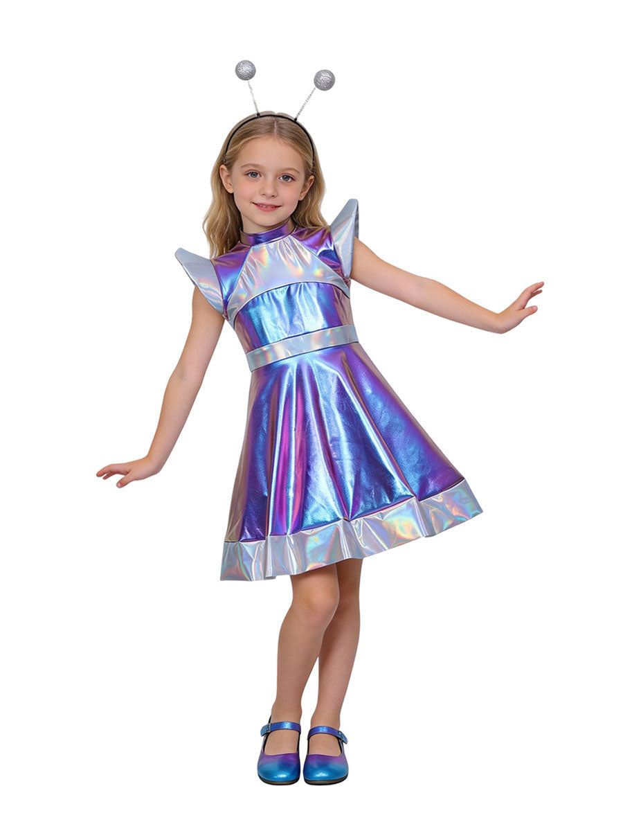 Kids Holographic Alien Costume