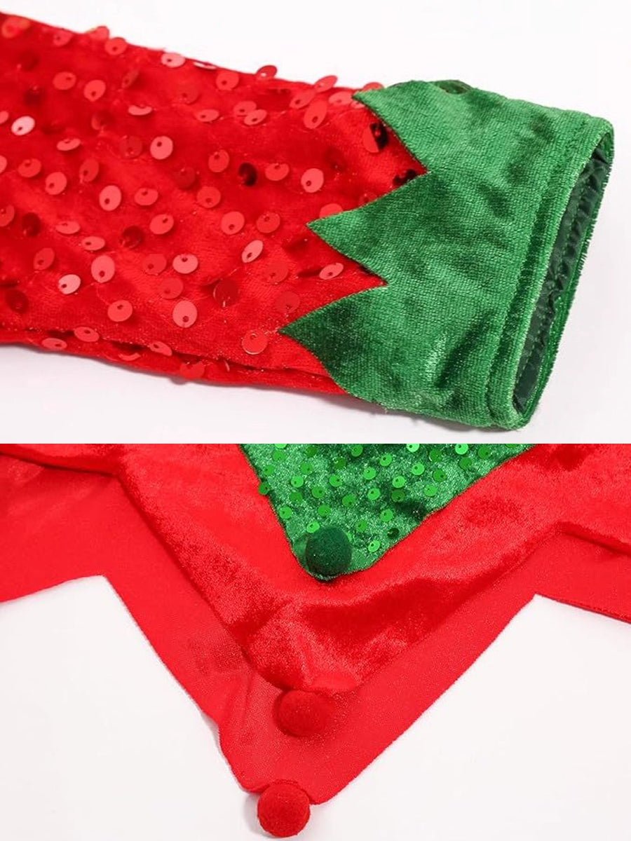 Kids Santa’s Helper Sequin Costume