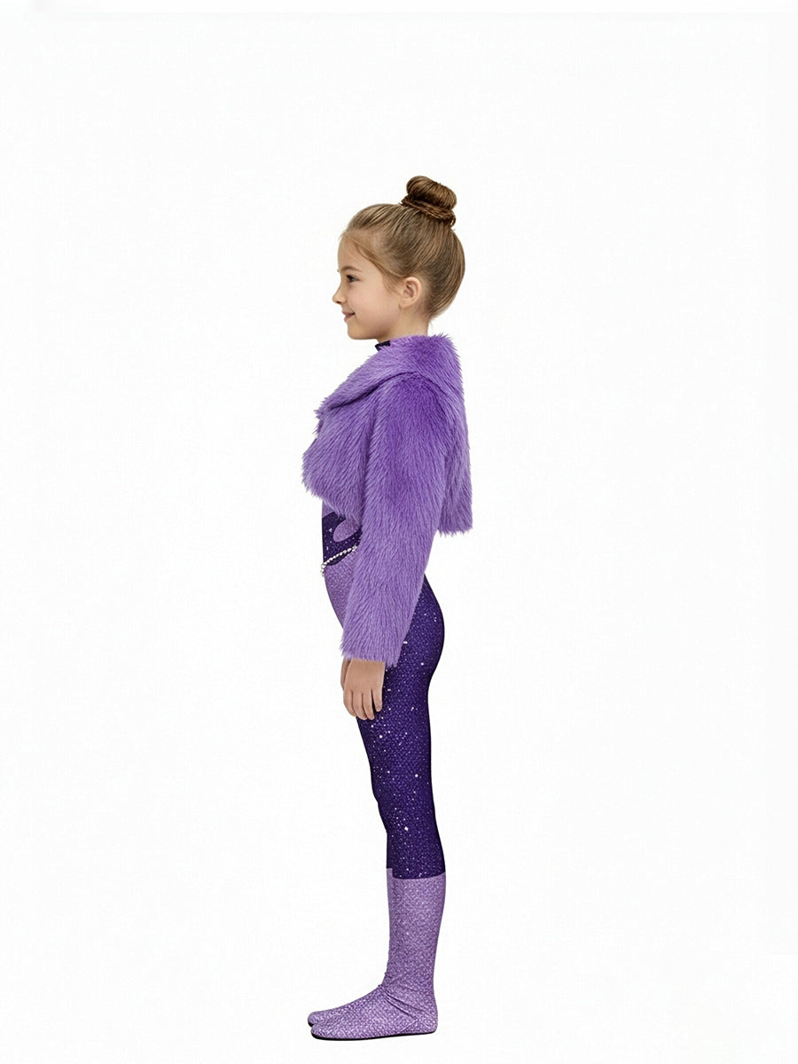 Purple Pop Star Stage Costume