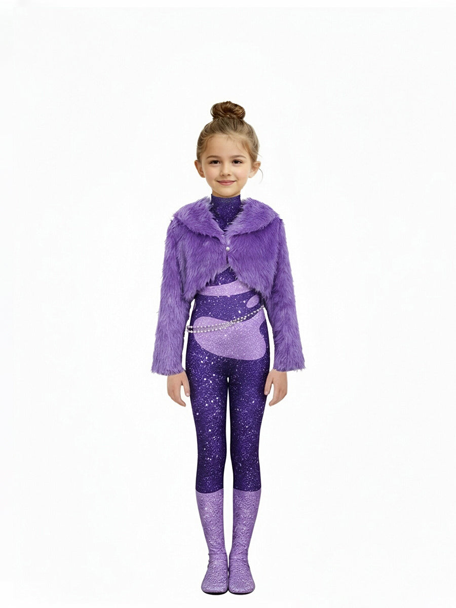 Purple Pop Star Stage Costume