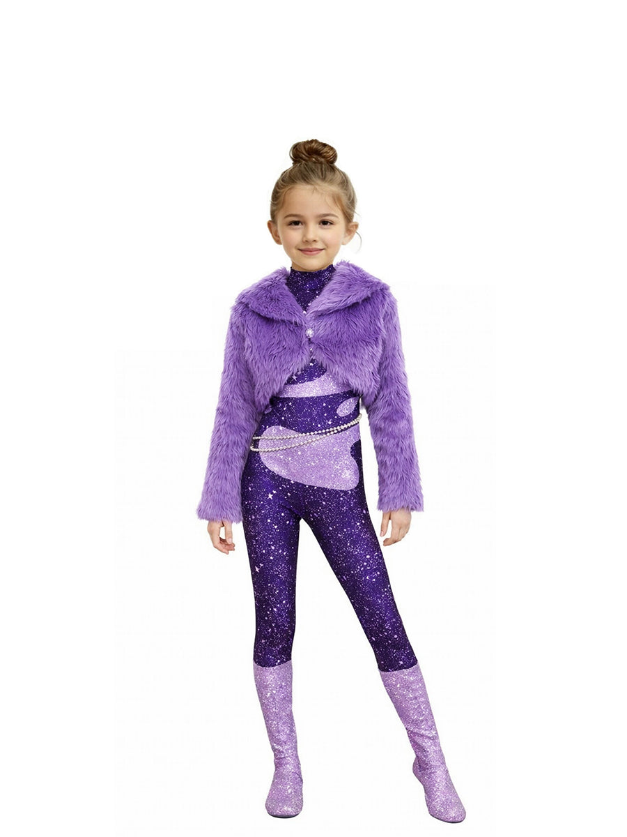 Purple Pop Star Stage Costume
