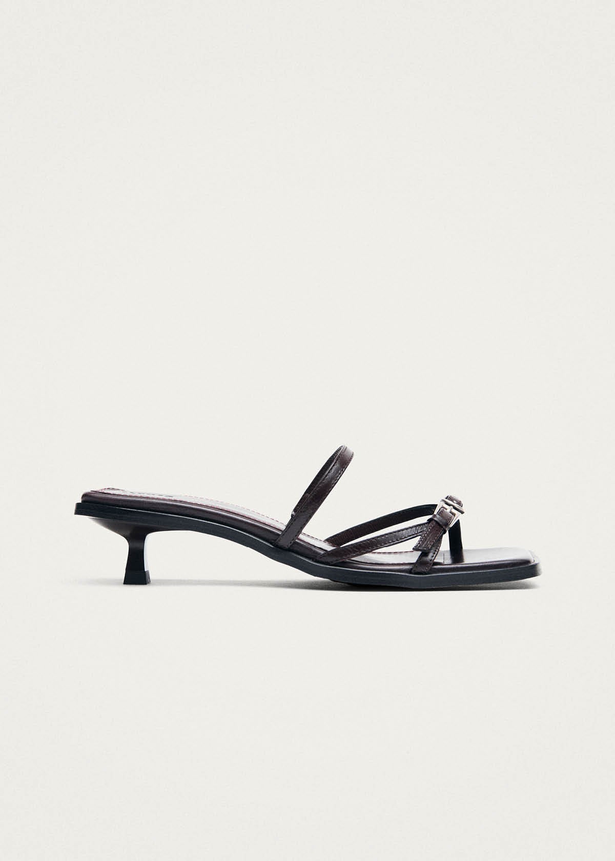 Liko Rift Dark Brown Leather Sandals