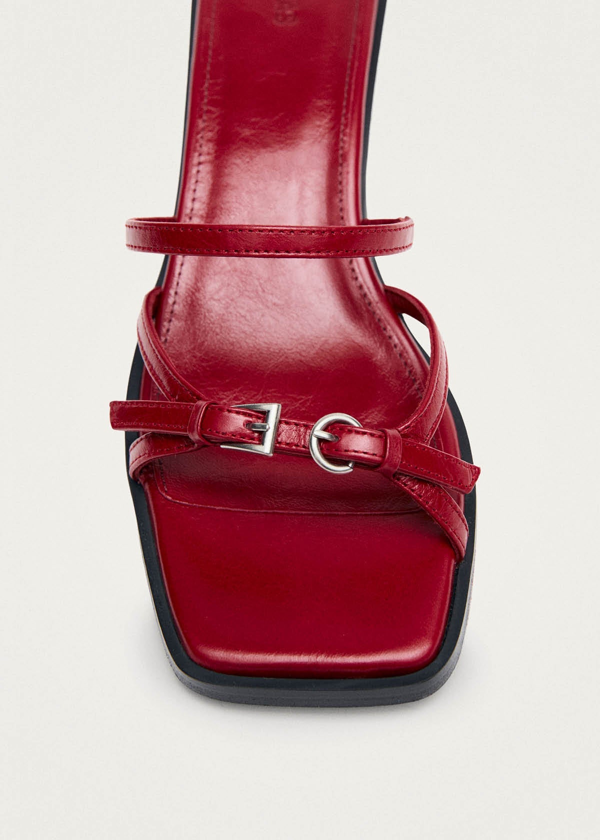 Liko Rift Red Leather Sandals