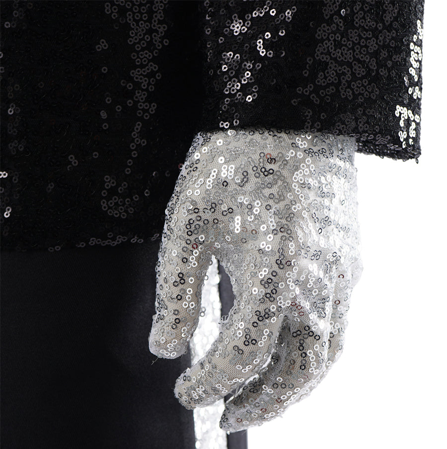 80s Adults Sequin Pop Star Performance Set