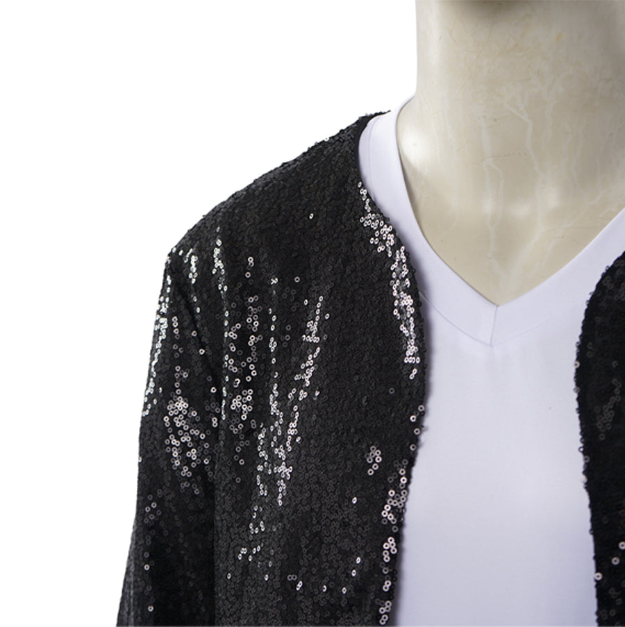 80s Adults Sequin Pop Star Performance Set