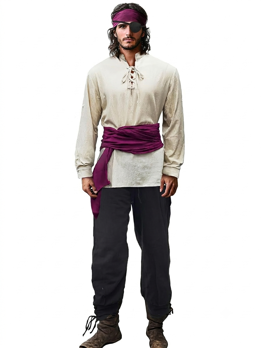 Men's Medieval Pirate Costume Set