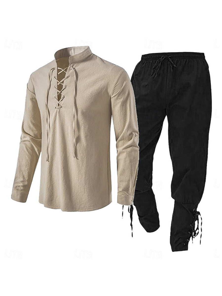 Men's Medieval Pirate Costume Set