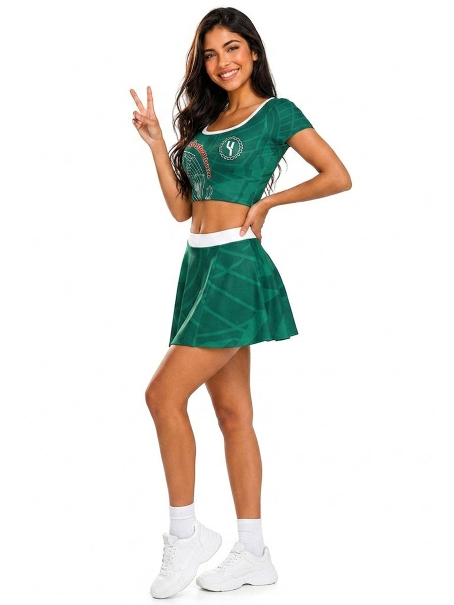 Mexico Soccer Cheerleader Costume