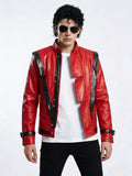 80s Retro Red Biker Jacket Costume