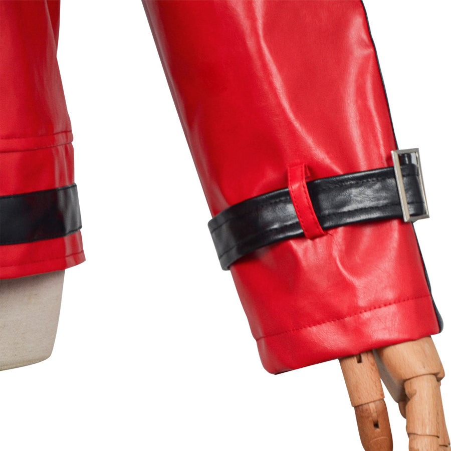 80s Retro Red Biker Jacket Costume