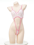 Pink Polka Dot Slingkini
