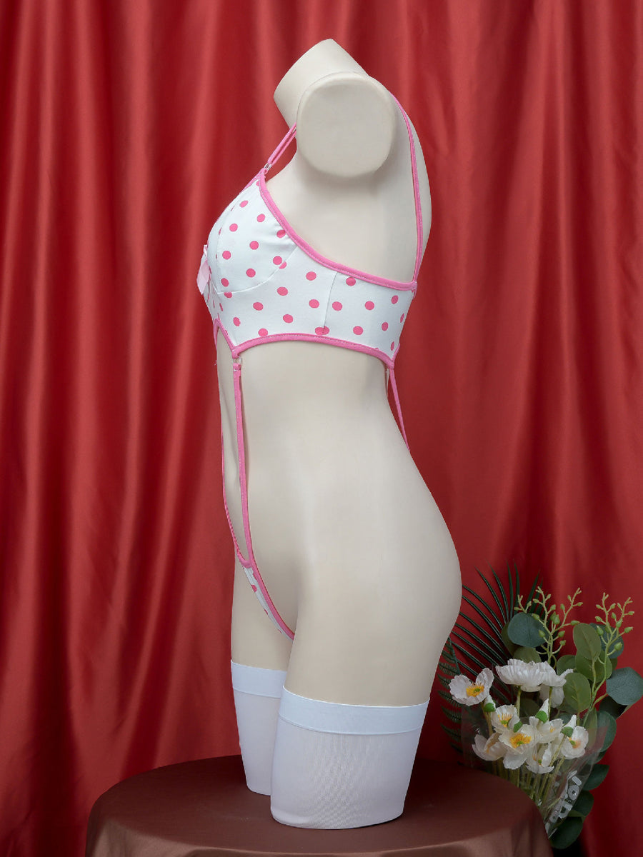 Pink Polka Dot Slingkini