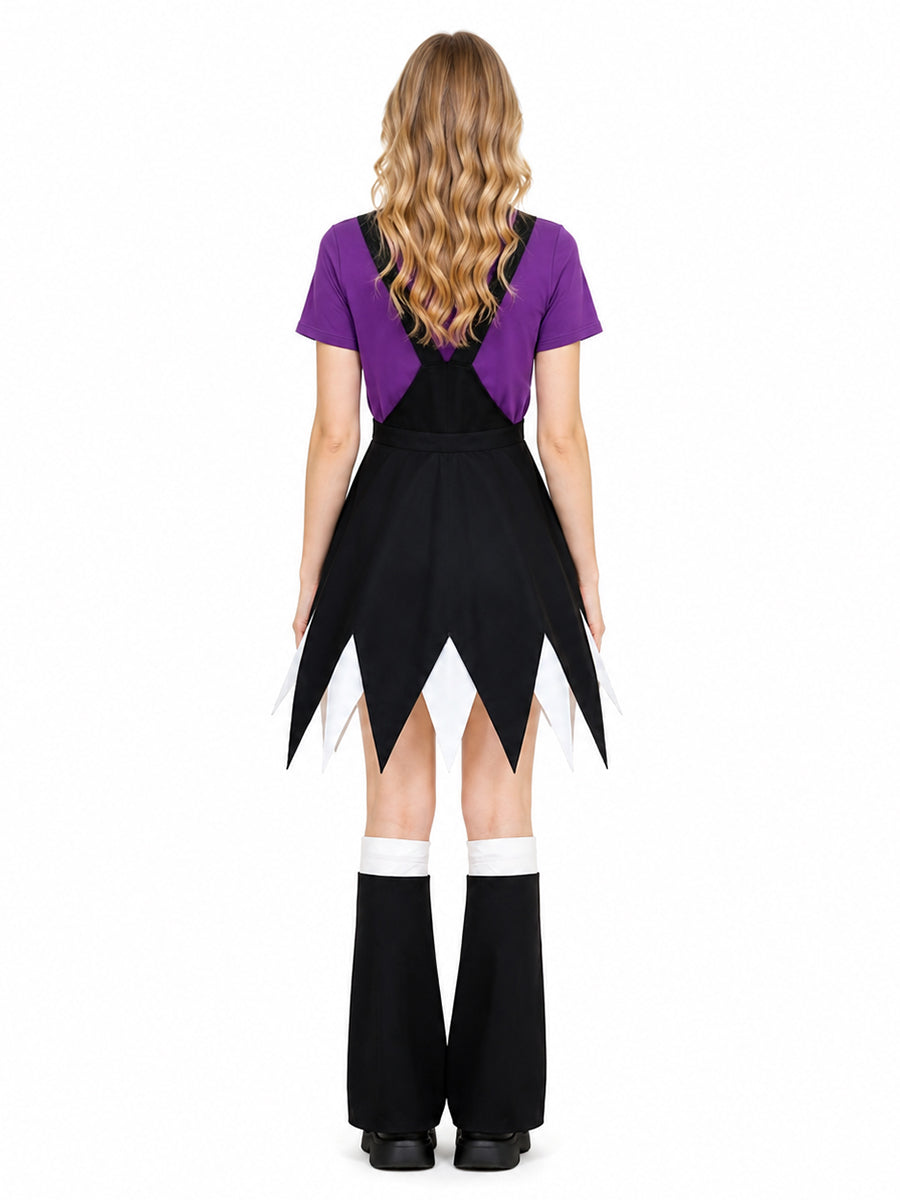 Creepy Game Gothic Doll Cosplay Costume for Kids and Adults