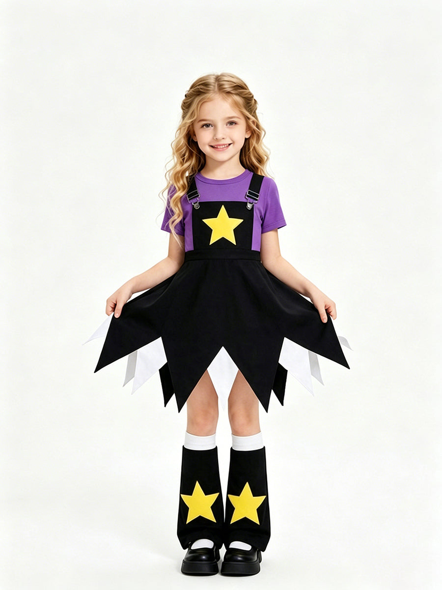 Creepy Game Gothic Doll Cosplay Costume for Kids and Adults