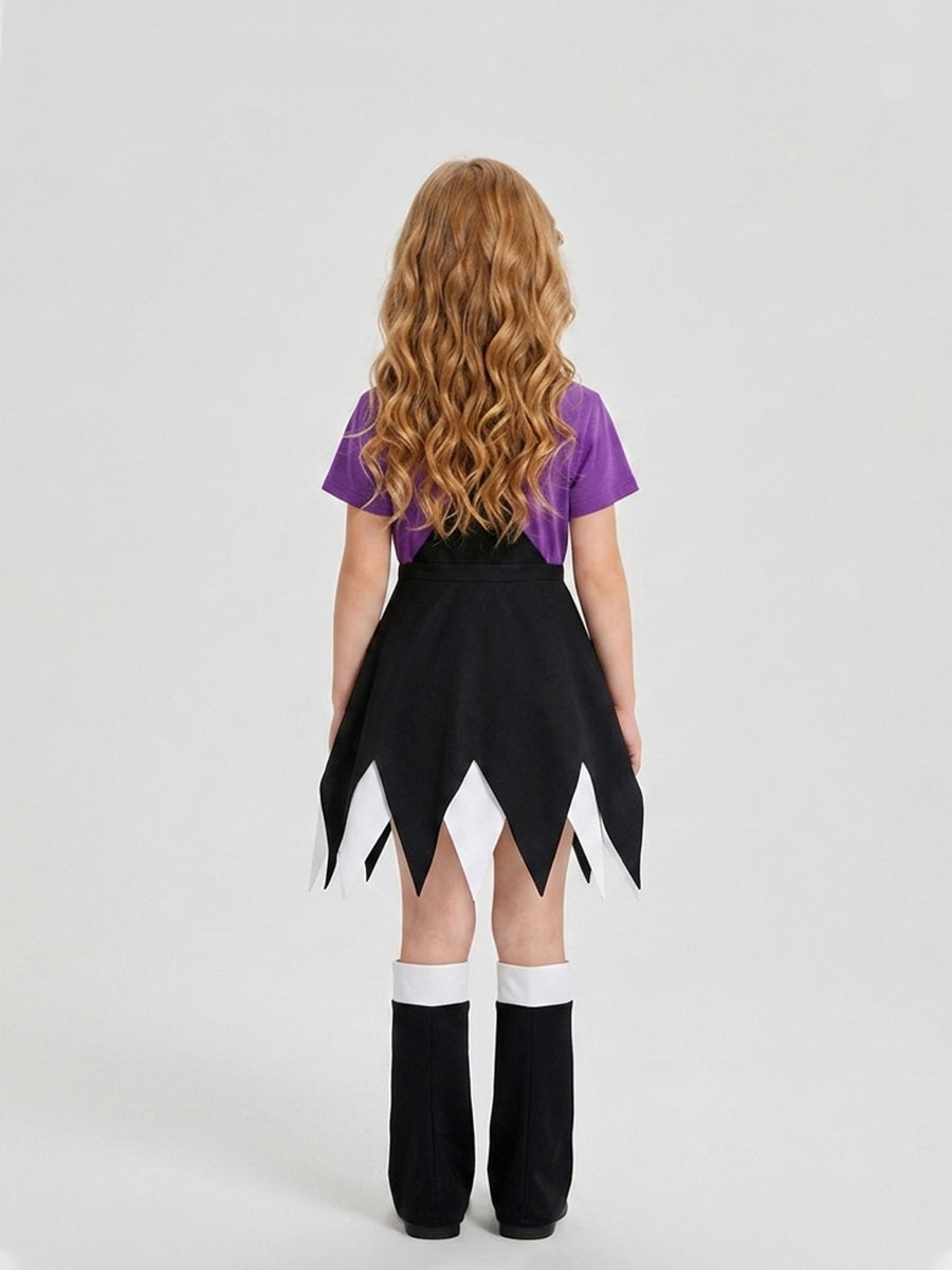 Creepy Game Gothic Doll Cosplay Costume for Kids and Adults