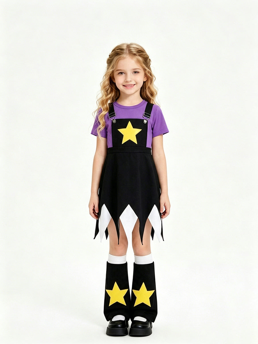 Creepy Game Gothic Doll Cosplay Costume for Kids and Adults