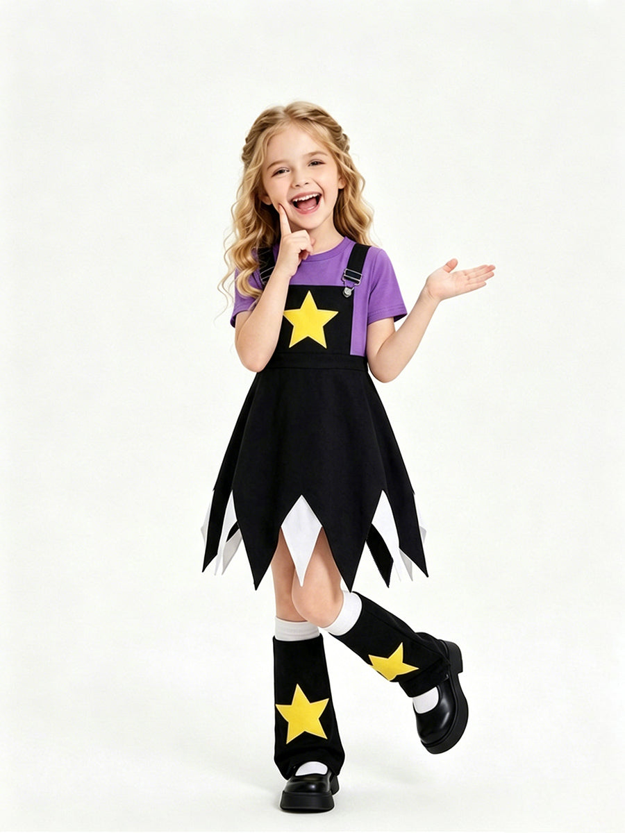 Creepy Game Gothic Doll Cosplay Costume for Kids and Adults