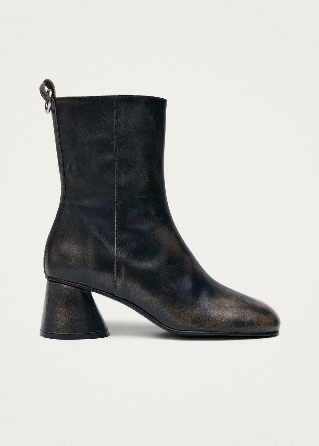 Roebar Vintage Effect Brown Leather Ankle Boots