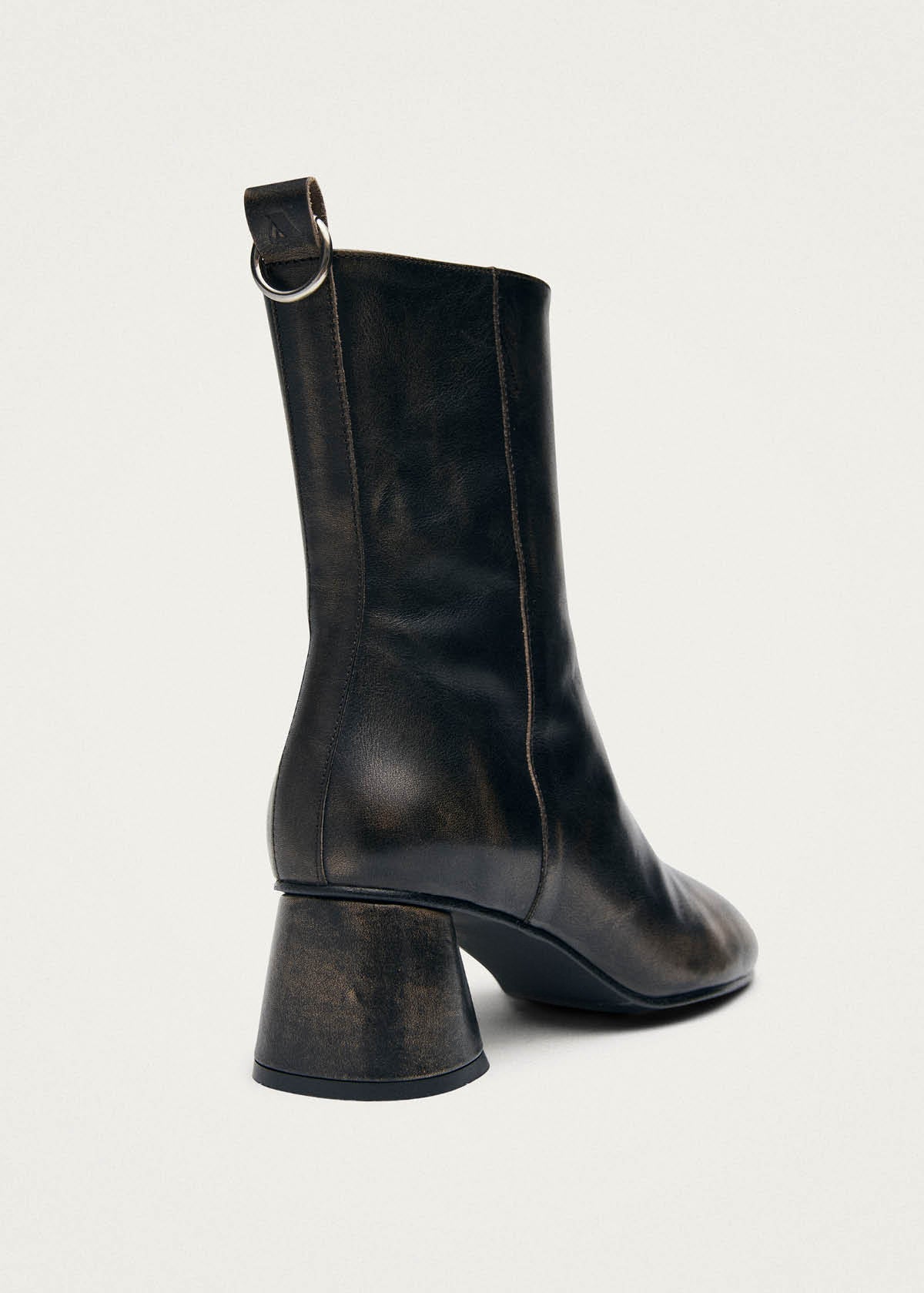 Roebar Vintage Effect Brown Leather Ankle Boots
