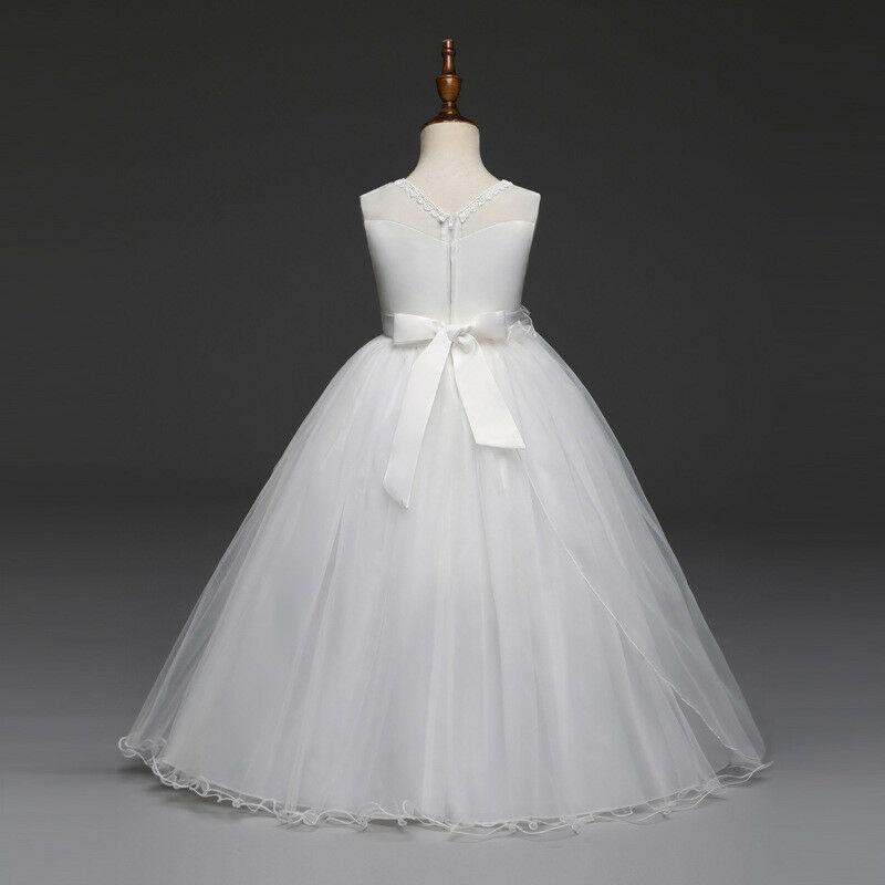 Flower Girl Dresses Princess Formal Graduation Bridesmaid Wedding Ball Gown