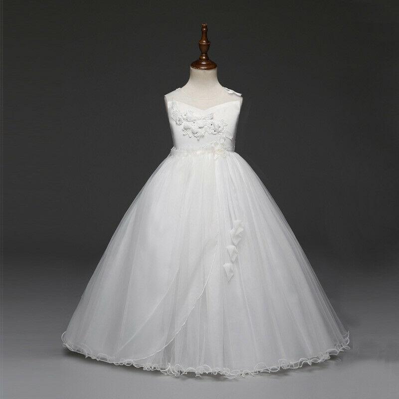 Flower Girl Dresses Princess Formal Graduation Bridesmaid Wedding Ball Gown