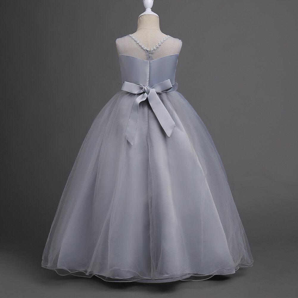Flower Girl Dresses Princess Formal Graduation Bridesmaid Wedding Ball Gown