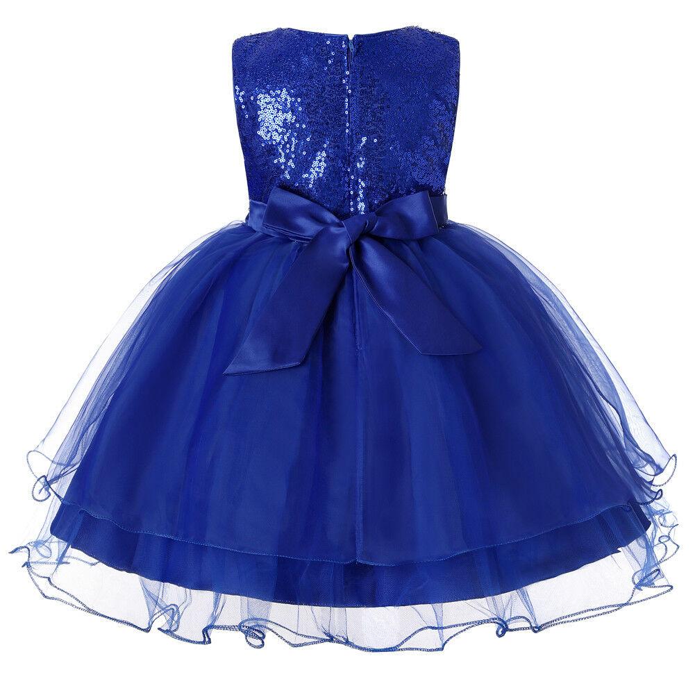 Flower Girl Dresses Sequin Princess Wedding Birthday Holiday Party Formal Graduation